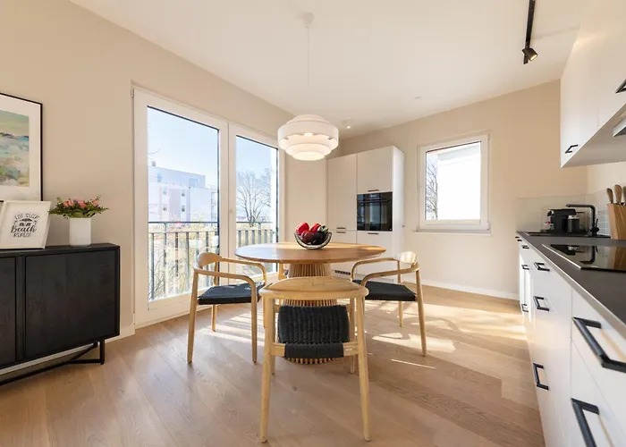 Apartment Strom Acht - Modern Frisch Inkl Stellplatz, Balkon - 200m Zum Alten Strom